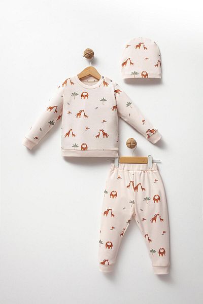 Bubbles Cute Baby Giraffe Unisex Baby 2-Piece Set