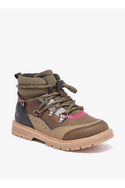 Lee Cooper Boys' Panelled Low Ankle Boots with Adjustable Cord Lock Closure