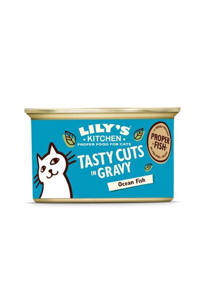 Lily's Kitchen Tasty Cuts Ocean Fish Wet Cat Food - 85g