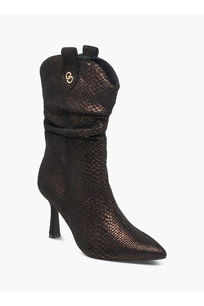 Celeste Women's Textured High Shaft Boots with Zip Closure