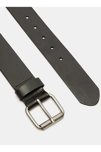 Lee Cooper Solid Waist Belt with Pin Buckle Closure