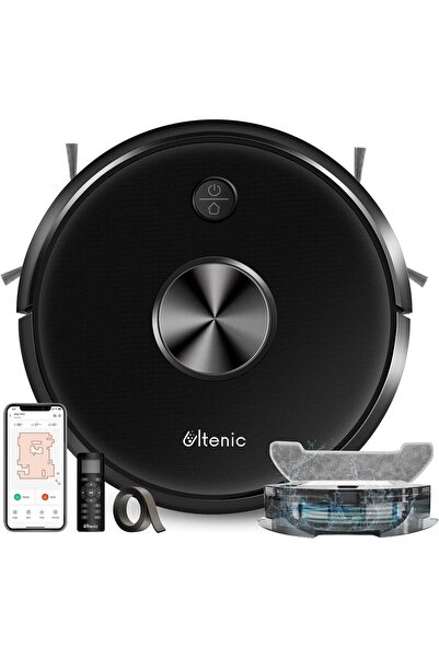 Ultenic D5s Pro Vacuum & Mop Robot Süpürge, 3000pa, Siyah