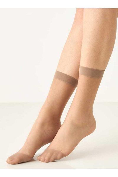 Celeste Solid Ankle Length Socks with Elasticated Waistband