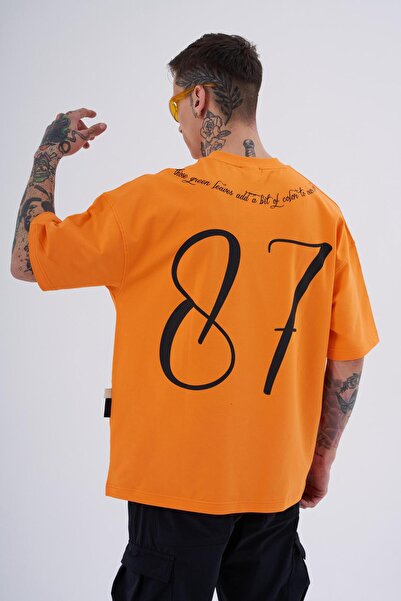 Machinist Ανδρικό πορτοκαλί μπλουζάκι με στάμπα με βότανα