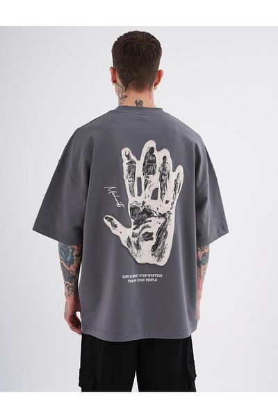 Machinist Men's Oversize Smoked T-Shirt - Toxic People Printed