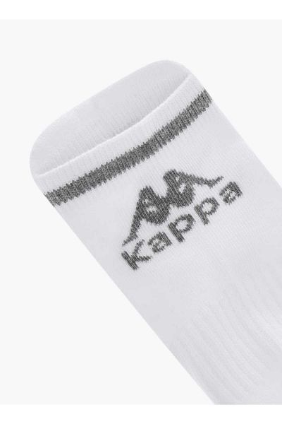 Kappa Logo Print Ankle Length Socks - Set of 3