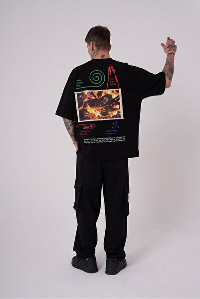 Machinist Чоловічі чорні шорти з принтом Aristotle преміум-класу в стилі оверсайз