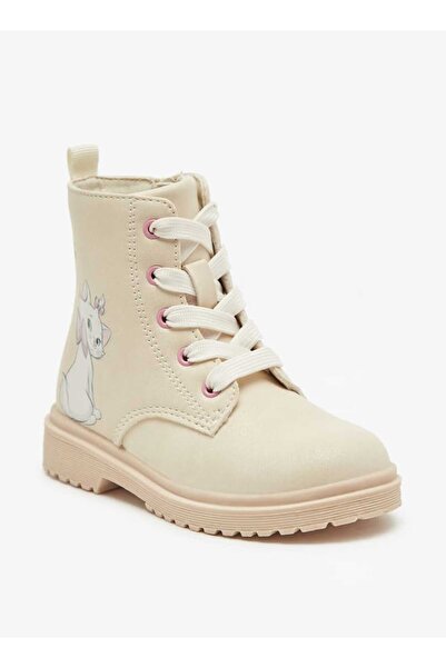 Disney Marie Cat Print Ankle Boots with Lace-Up Closure