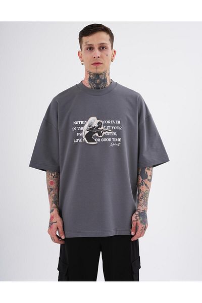 Machinist Men's Oversize Smoked T-Shirt - Toxic People Printed