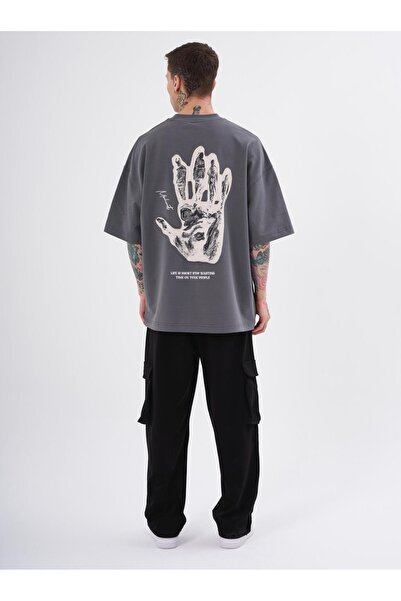 Machinist Ανδρικό μπλουζάκι Oversize Smoked - Toxic People Printed