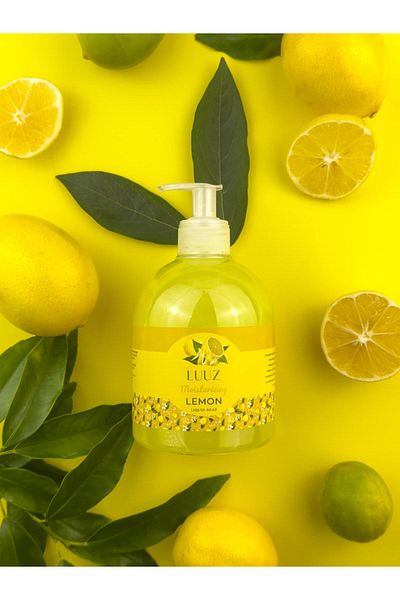 LUUZ Moisturizing Effective Deodorizing Lemon Flavored Lemon Liquid Soap 500 ml