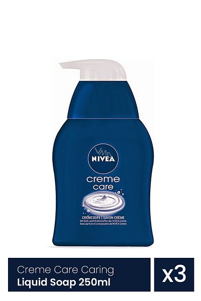 NIVEA Creme Care Caring Liquid Soap 3 Pieces x 250ml