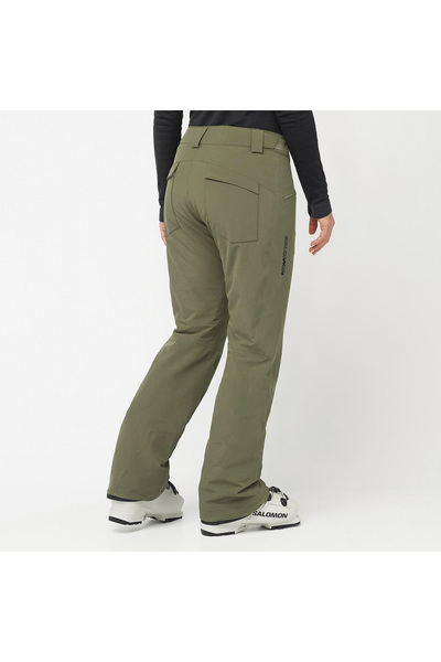 Salomon Edge Pant Women's Green Ski Pants Women's Ski Pants Lc2150600