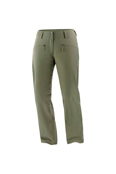 Salomon Edge W Women's Ski Pants Khaki Women's Ski Pants Lc2150600
