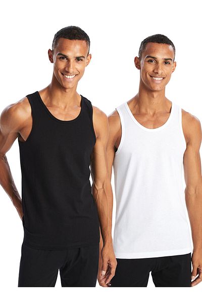 LC Waikiki New Season U Neck Combed Cotton Men's Undershirt 2-Piece - W48787Z8