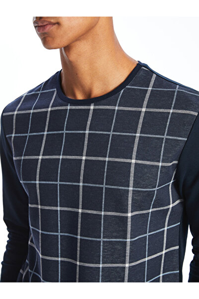 LC Waikiki Чоловічий темно-синій піжамний комплект - стандартний крій