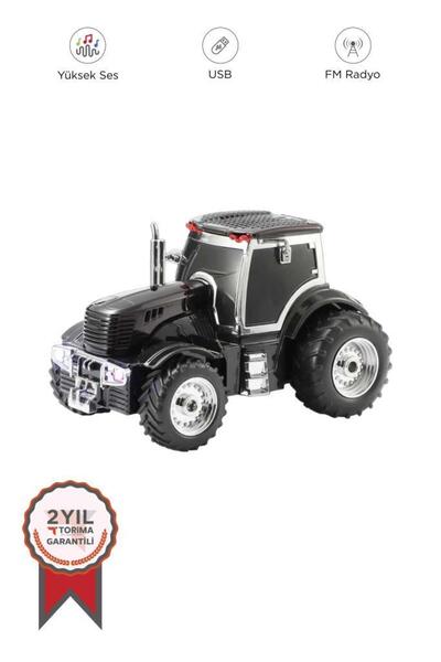 Torima Bluetooth Hoparlör Traktör Tasarımlı USB FM Destekli Speaker D42 Siyah