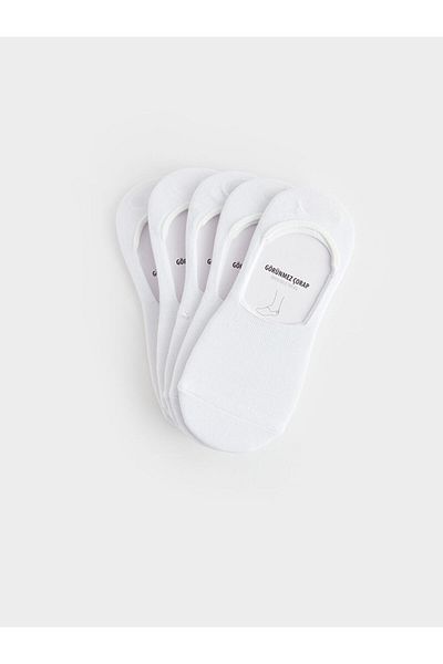 LC Waikiki LCW ACCESSORIES Απλό ανδρικές κάλτσες μπαλαρίνας 5 πακέτο