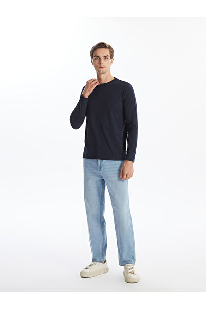 LC Waikiki Pánské tričko s dlouhým rukávem a výstřihem