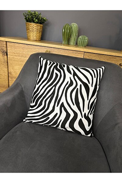 Angels' Collection غطاء وسادة مفرد بنمط حمار وحشي