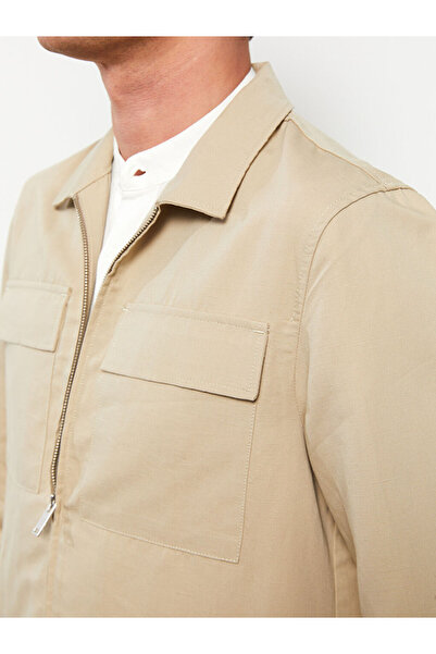 LC Waikiki Beige Standard Fit Men's Blazer Jacket