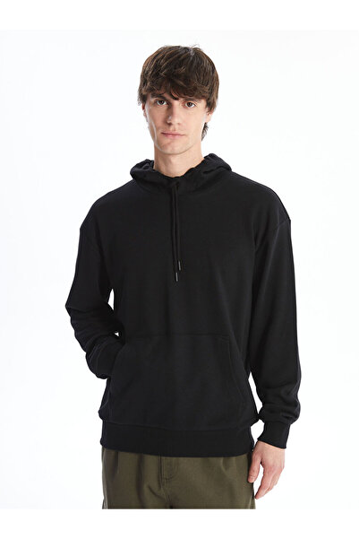 LC Waikiki Black Long Sleeve Men's Hoodie