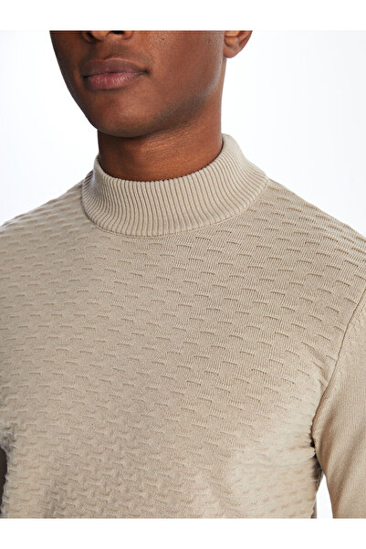 LC Waikiki Ανδρικό Πλεκτό Πουλόβερ - Μισό Ζιόν, Μακρυμάνικο