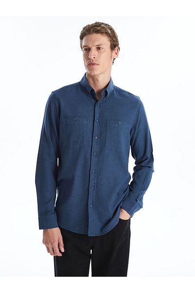 LC Waikiki Regular Fit Long Sleeve Gabardine Men's Shirt
