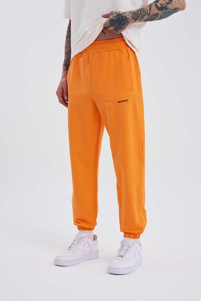 Machinist Ανδρικό Solid Basic Relaxed Jogger Orange Sweatpants
