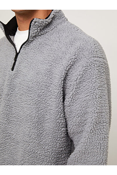 LC Waikiki Ανδρικό φούτερ με μακρυμάνικο βελούδινο γιακά