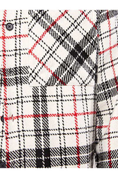 LC Waikiki Άνετο μακρυμάνικο καρό ανδρικό μπουφάν ξυλοκόπος