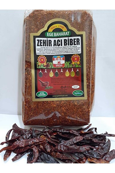 EGE BAHARAT Psikopat Zehir Acı Tohumlu Biber 1 Kg