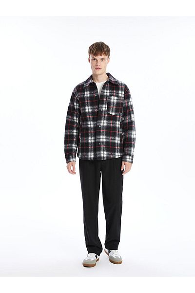 LC Waikiki Regular Fit Long Sleeve Plaid Men's Shirt Jacket