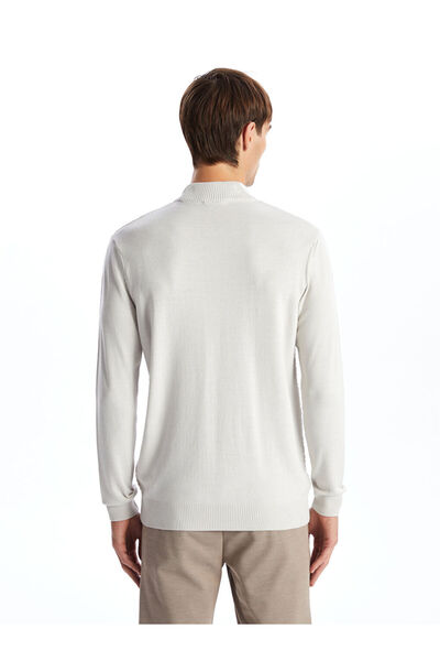 LC Waikiki Ανδρικό πλεκτό πουλόβερ με μακρυμάνικο μισό ζιβάγκο - W40731Z8