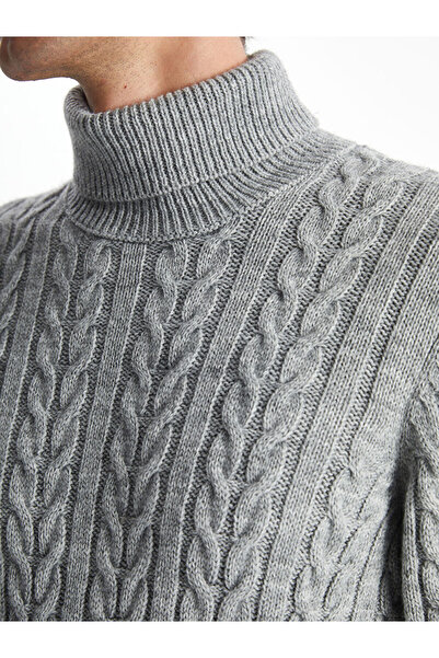 LC Waikiki Men's Knitwear Sweater - Turtleneck, Long Sleeve