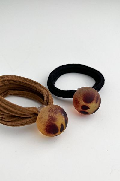 Modex Leopard Ball Black&Brown Rubber Buckle