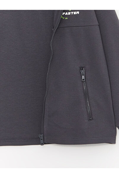 LC Waikiki Chlapecká mikina s dlouhým rukávem a zipem s kapucí