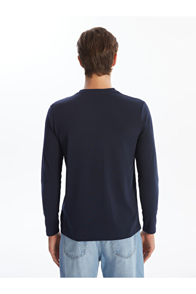 LC Waikiki Pánské tričko s dlouhým rukávem a výstřihem