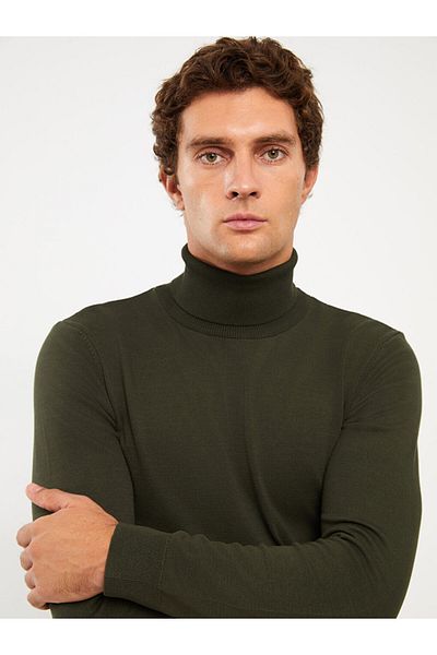 LC Waikiki Men's Knitwear Sweater - Turtleneck, Long Sleeve