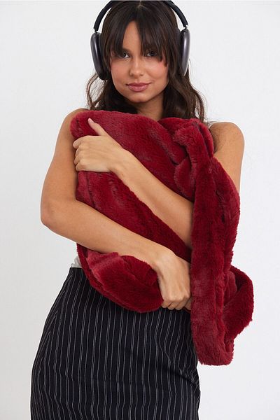 fluffy Geanta de dama pentru laptop Toscana de pluș - Mâner 42x34, 65 Cm