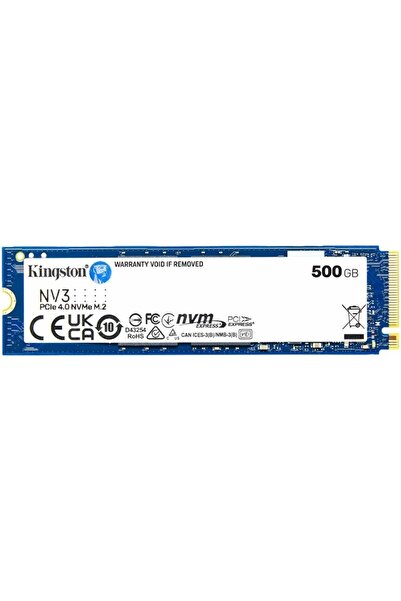 Kingston 500Gb Kingston Nv3 2280 Gen4 M.2 Pcie 4.0 Nvme 5,000/3.000 Snv3S/500G