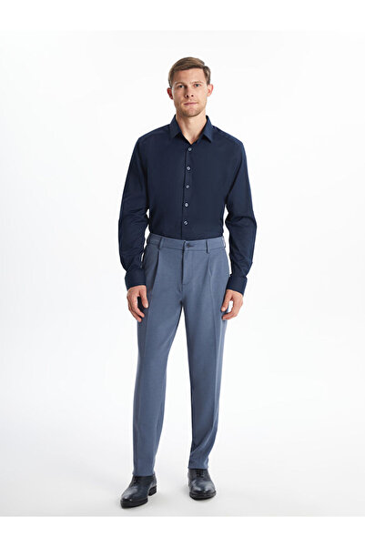 LC Waikiki Сlim Fit довгий рукав поплін чоловіча сорочка