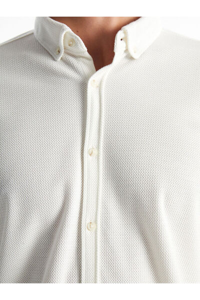 LC Waikiki Ανδρικό μακρυμάνικο πουκάμισο με λεπτή εφαρμογή