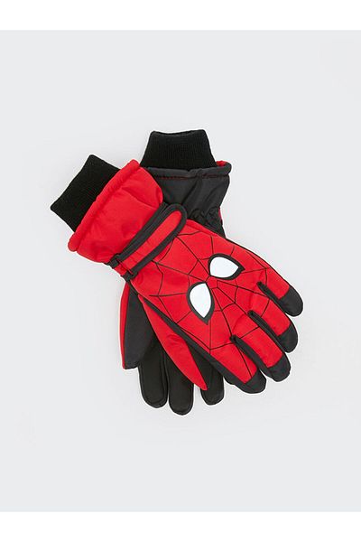 LC Waikiki Spiderman Licensed Boy's Snow Glove from AYMIRA CLOTHING Made of Tafetta fabric