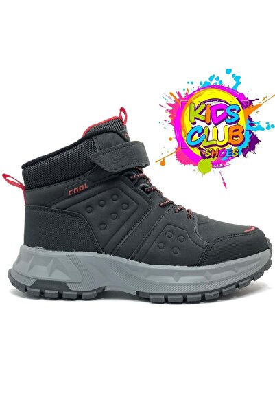 KOCAMANLAR Cool Harvey Ortopedik Kaymaz Taban Unisex Çocuk Bot SİYAH