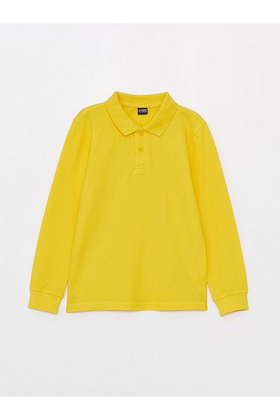 LC Waikiki Lw - Polo Collar Basic Long Sleeve Boy's T-Shirt