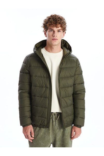 LC Waikiki XSIDESlim Fit معطف رجالي منفوخ بقلنسوة