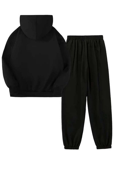 Machi New York Printed Unisex Hooded Kangaroo Pocket Hooded Tracksuit Set