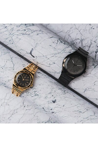 Swatch Irony Cento E Lode Gold Dial Stainless Steel Unisex Watch YLG135G