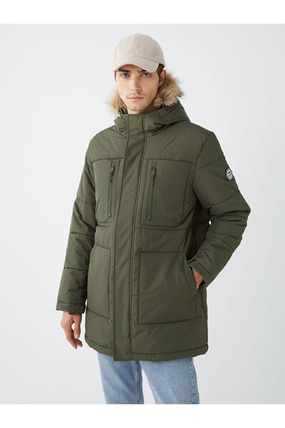 LC Waikiki Ανδρικό πουπουλένιο παλτό με κουκούλα Standard Fit - W36614Z8